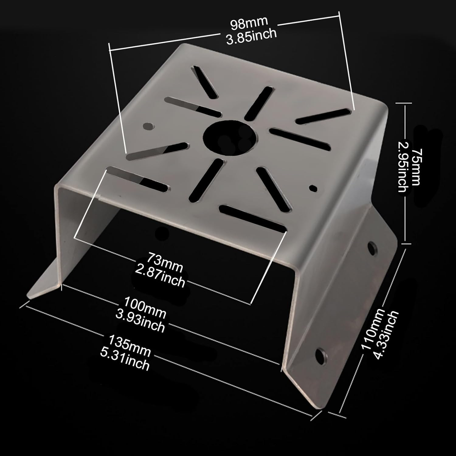 Universal Corner Mount for Security Camera, Stainless Steel Mounting Corner Brac