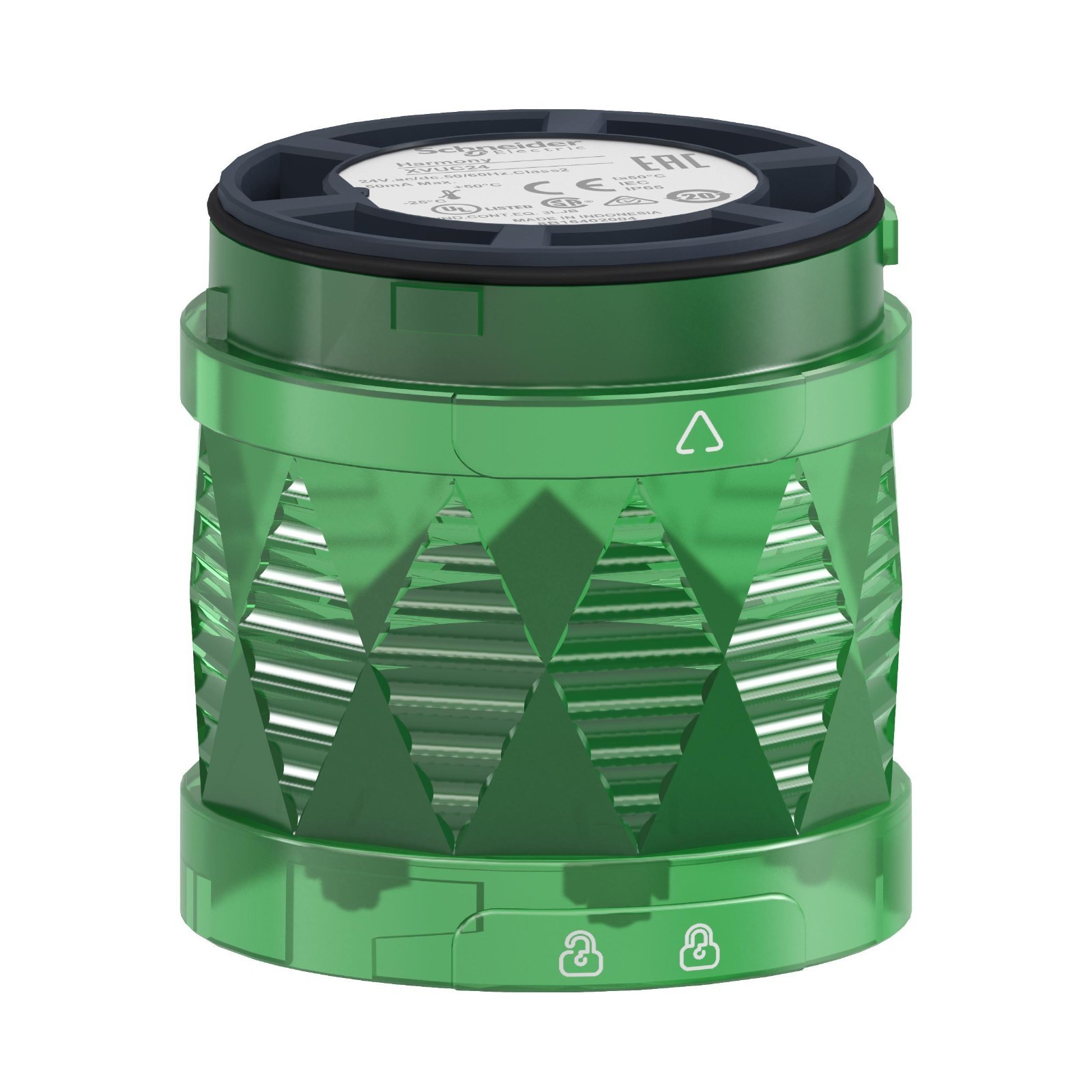 Schneider XVUC23 Harmony GREEN LED Unit, ø60mm x 50mm, 24V AC/DC, 50mA MaxR