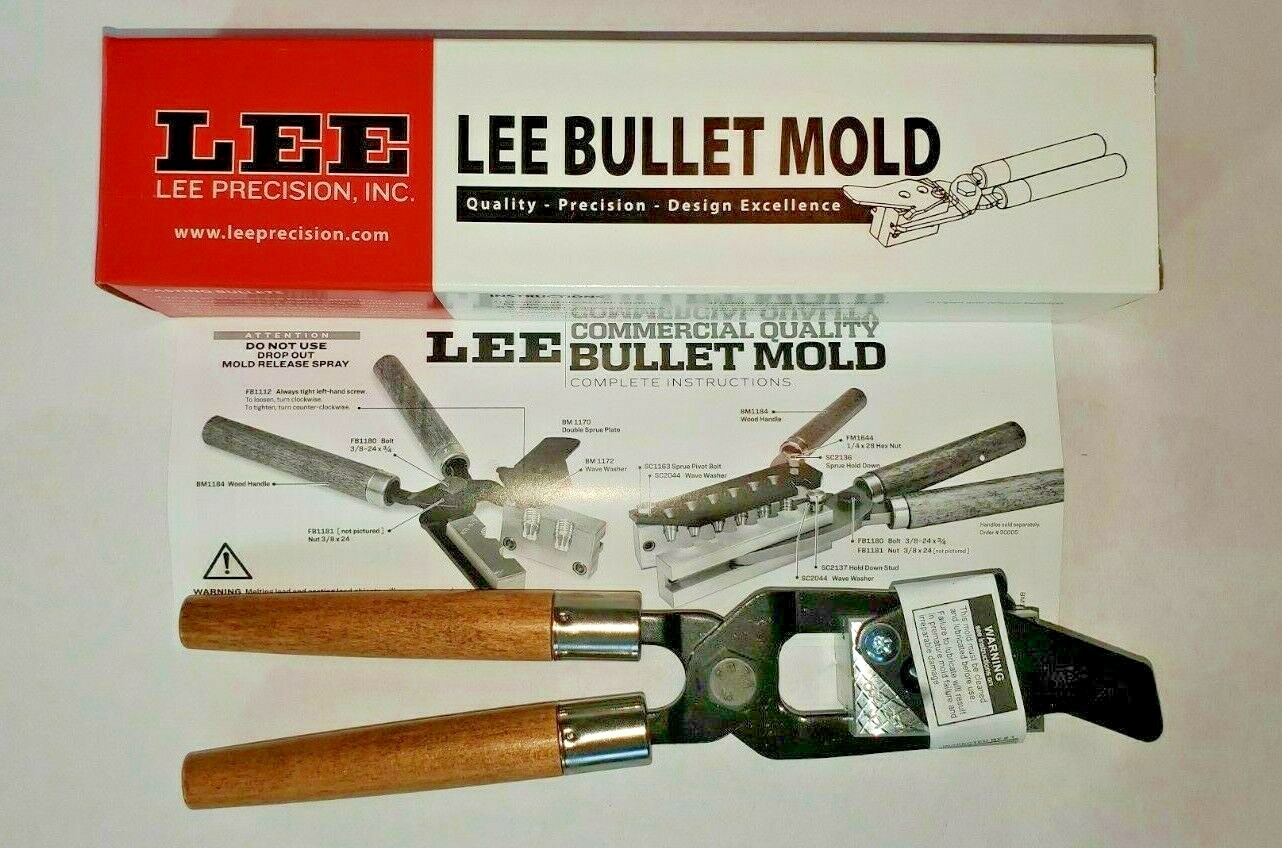 LEE 90348  2-CAVITY BULLET MOLD  452-200-SWC  .452 DIA  200 GR *Insured Ship*