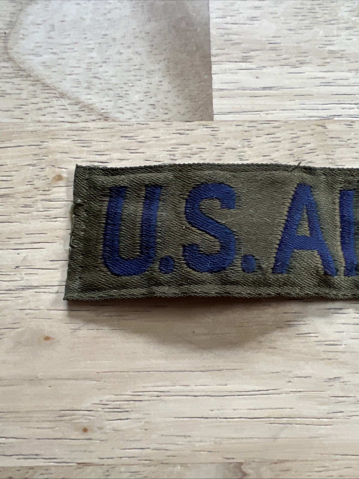 Patch US Air Force USAF Green Name Tape Strip