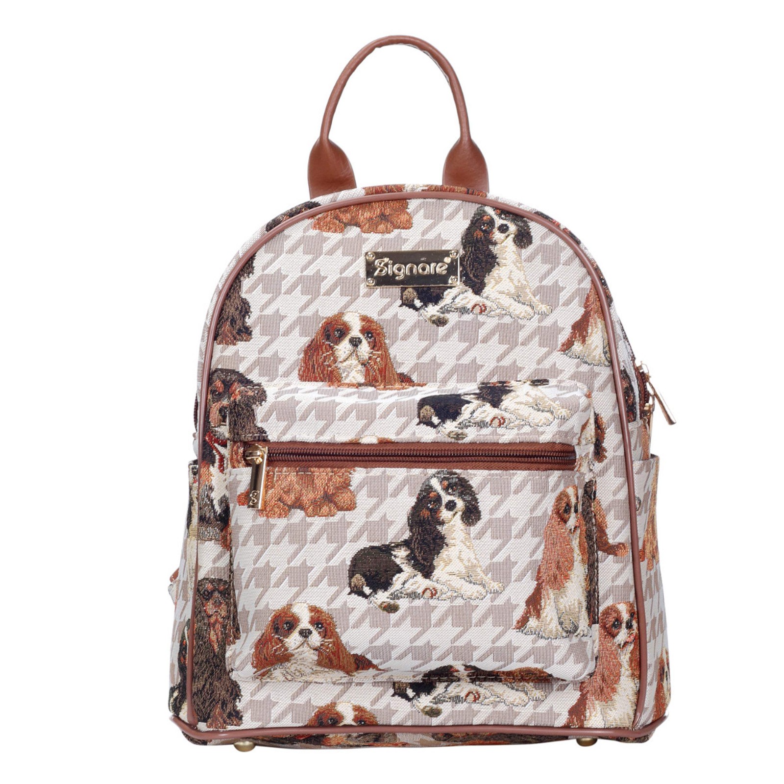 Signare Tapestry Cavalier Dog Design Backpack Casual Rucksack For Women