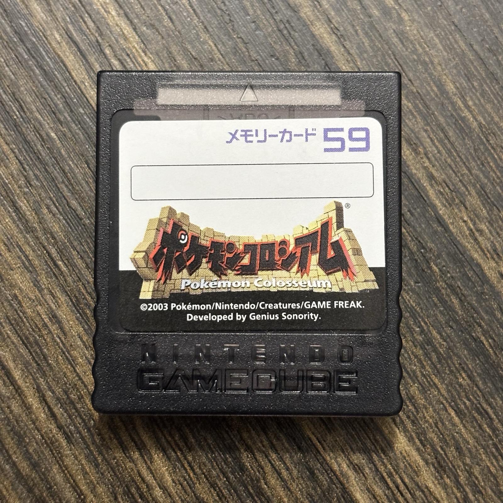 Pokemon Colosseum Edition Memory Card 59 Nintendo GameCube