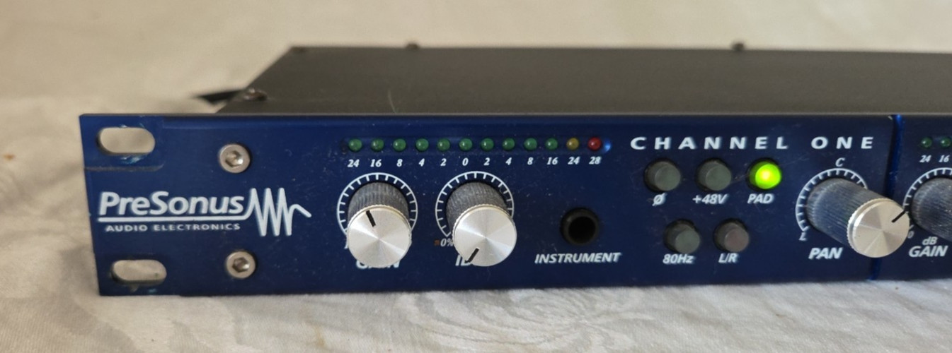 Presonus MP20 Two Channel Microphone Preamp USA - Rack Mount - Tested & Working