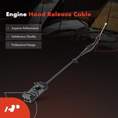 Front Hood Latch Release Cable with Handle | Compatible with Ford 2017-2020