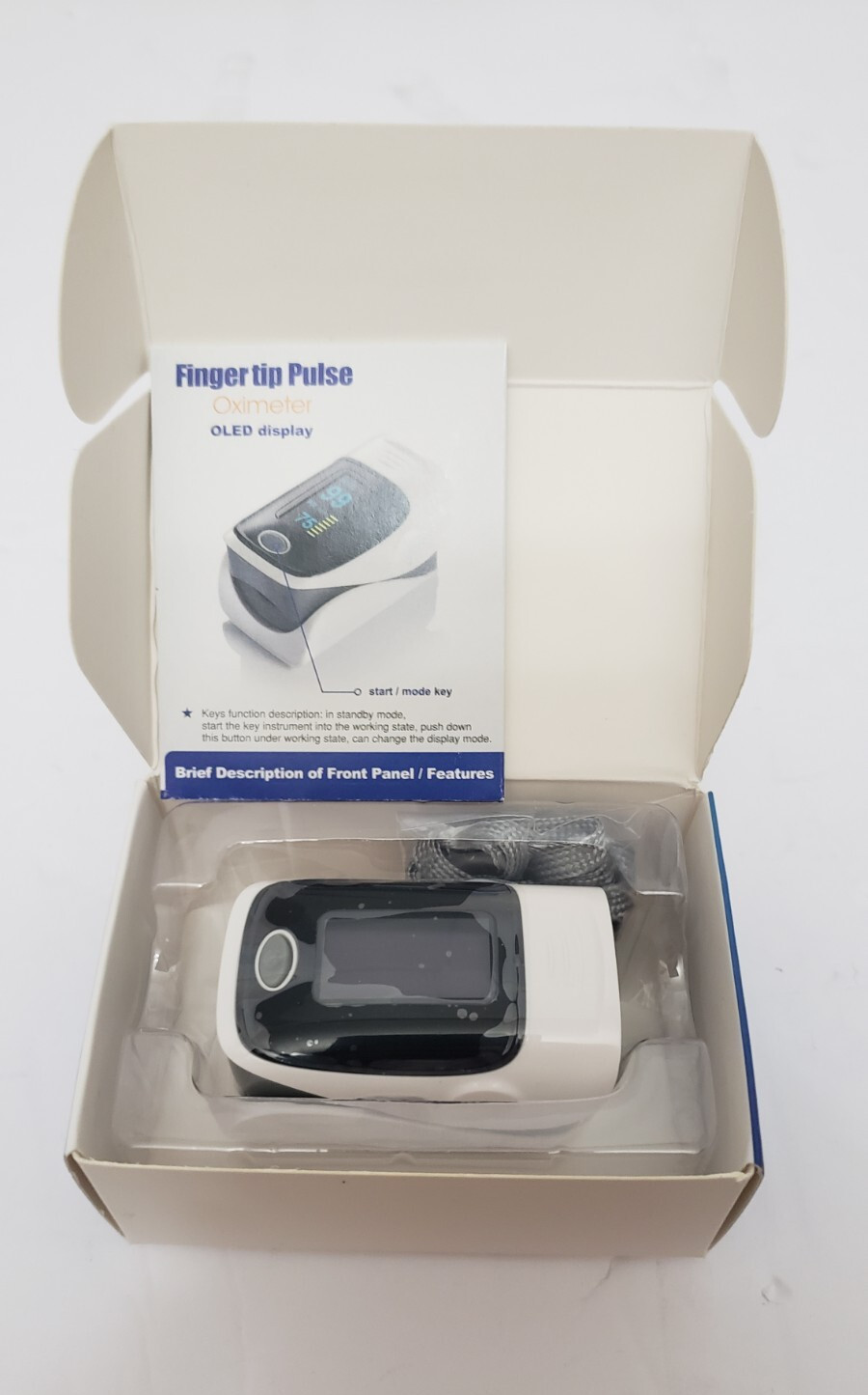 Fingertip Pulse Oximeter LED Display Blood Oxygen Saturation SpO2 Monitor Green
