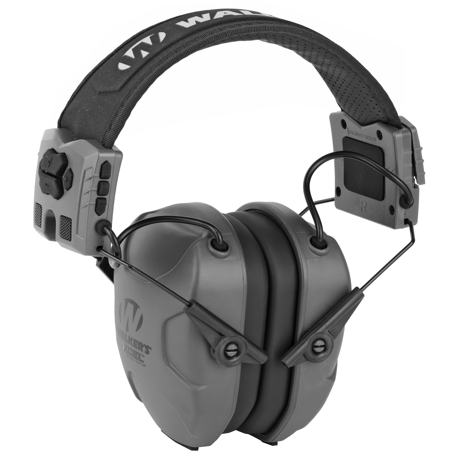Walker's Xcel 500BT Bluetooth Digital Earmuff Gray Shooting Safety GWP-XSEM-BT