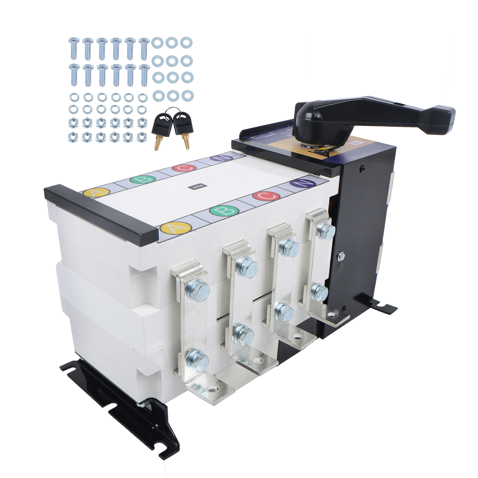Industrial Automatic Transfer Switch 400A 4P 110/220V Grid to AC Generator