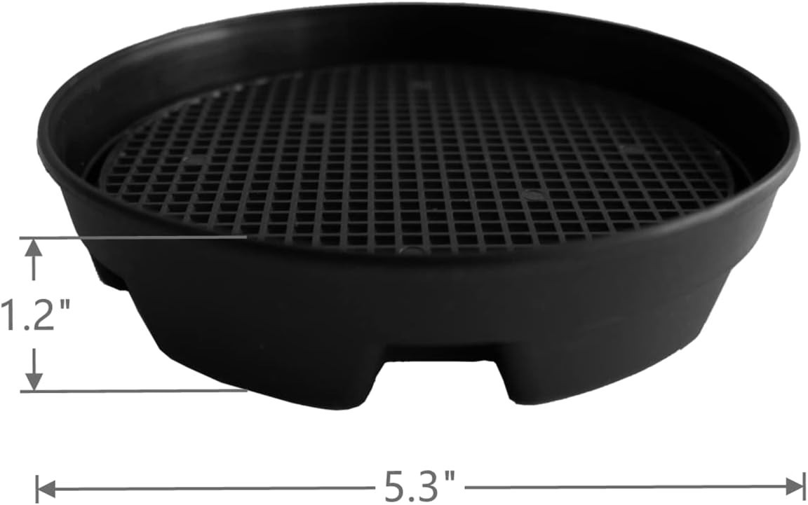 8 Pack Invisible Self Watering Planter Insert 5.3" Hanging Basket Drip Tray Pan
