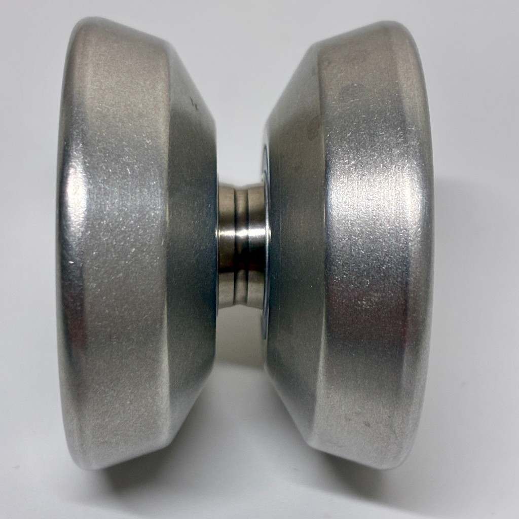 YYF YoYoFactory POPstar Raw Aluminum / Silver Monometal Undersized Mini YoYo