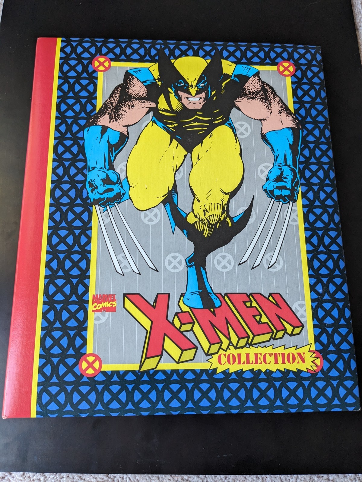 1994 X-Men Padded 3-Ring Binder ~ Wolverine ~ Marvel Comics / Antioch ~ RARE!