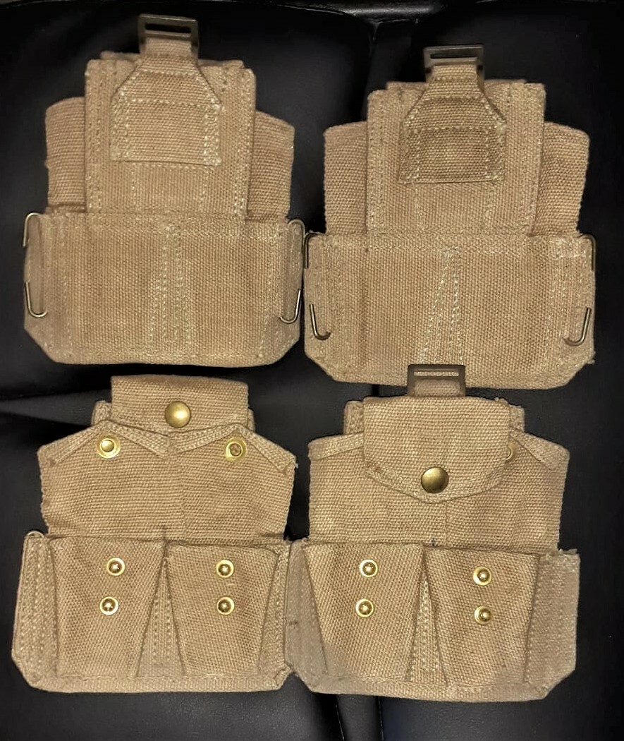 A 303 Enfield and Garand Ammo Webbing Pouch  Italian Army