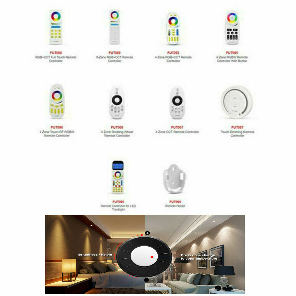 MiLight/MIBOXER 2.4G RF remote Controller Dimmer RGB RGBW RGB+CCT LED Strip bulb