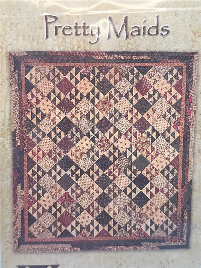 MISS ROSIE'S QUILT CO. Quilt Pattern PRETTY MAIDS - 68" x 75" - No. 27