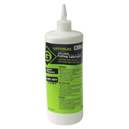 Greenlee Crm-Q Cbl Wr Pllng, 1 Qt., Squeeze Bottle