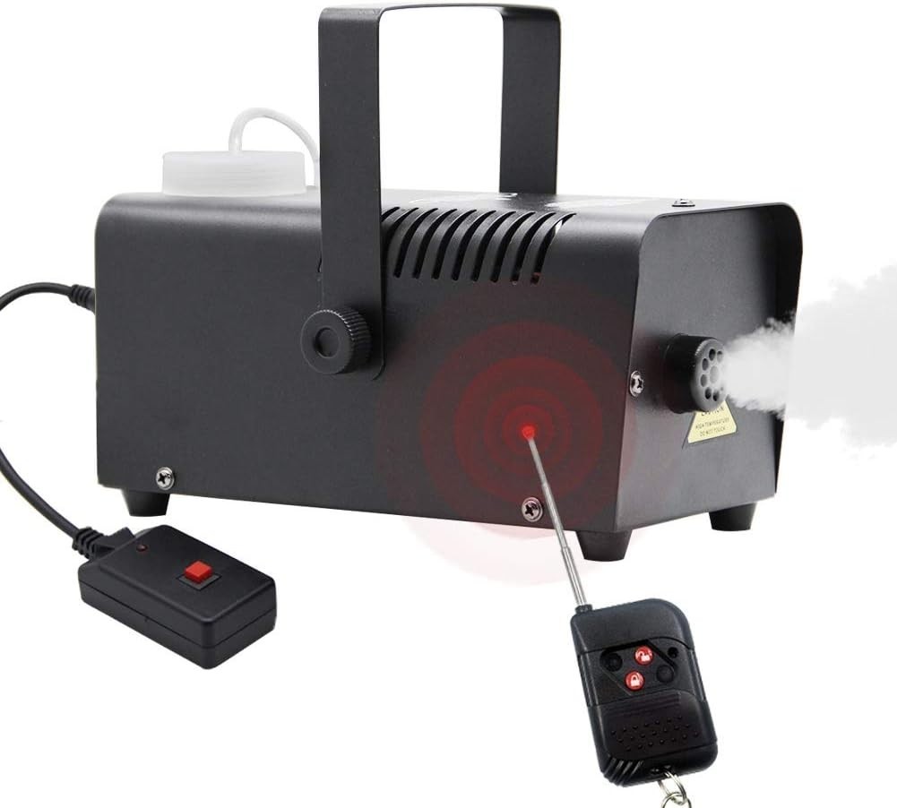 400W 1500CFM Portable Fog Machine 2 Remotes & Fuse Protection Halloween DJ Party