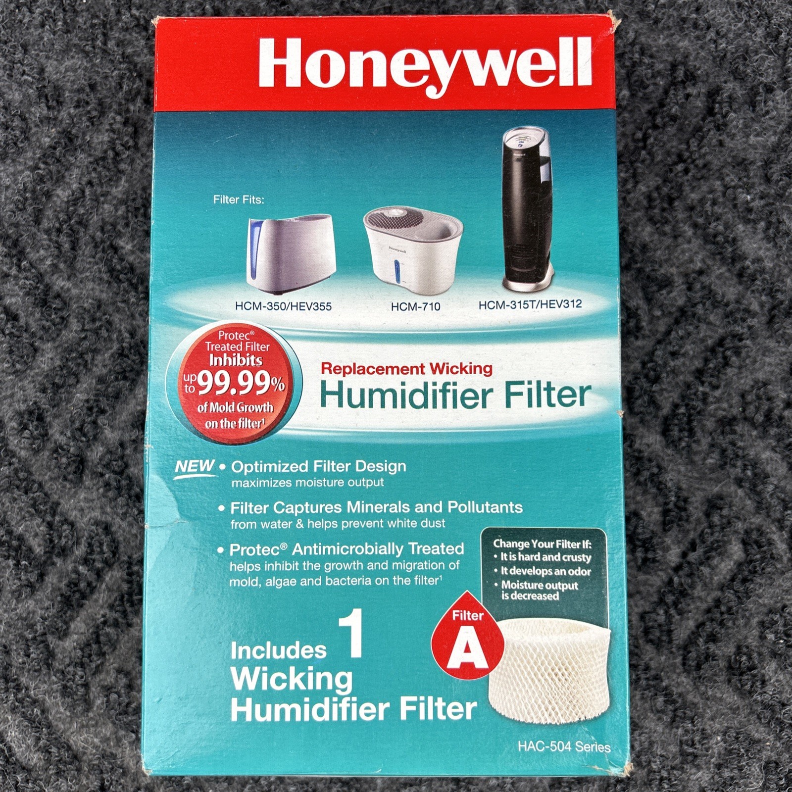 Honeywell Humidifier Replacement Filter A - Model HAC-504 New in Box