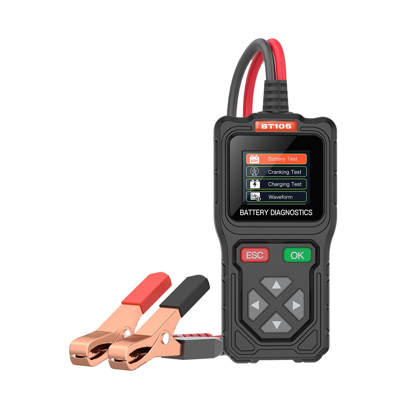 Automotive Battery Tester Load Tester Cranking Charging System Analyzer 12V 24V