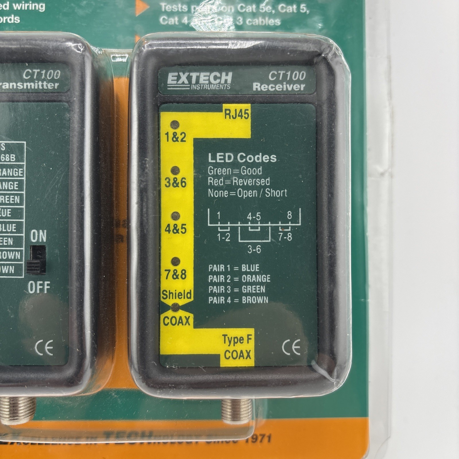 Extech CT100: Network Cable Tester EXTECH Cable Tester