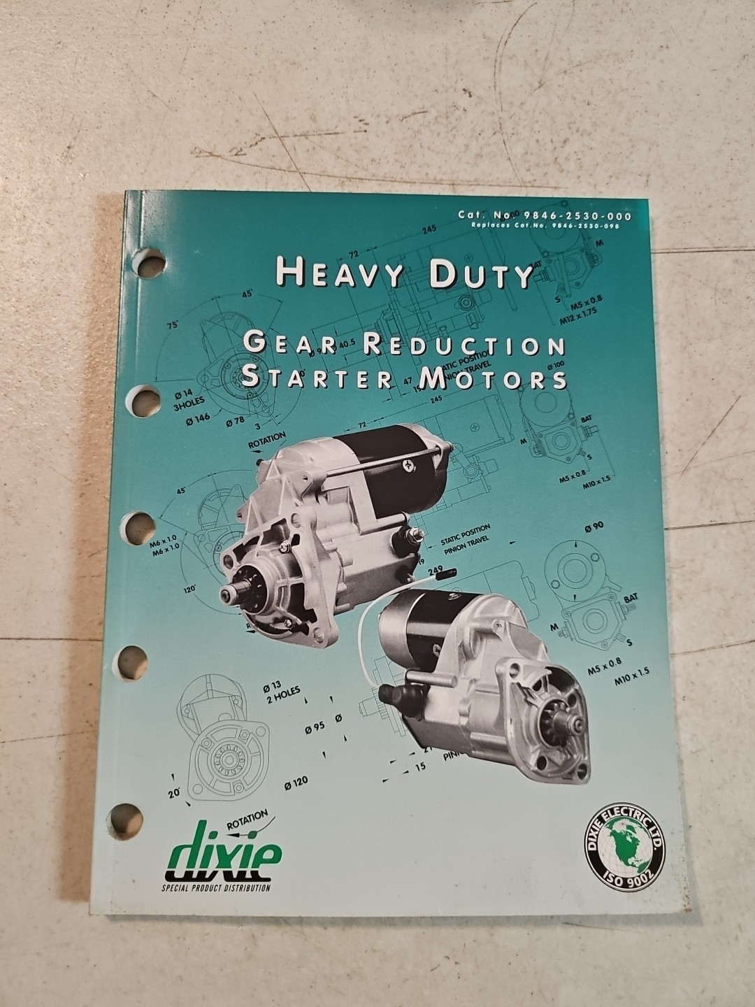 Dixie Electric Ltd Heavy Duty Gear Reduction Starter Motors Catalog