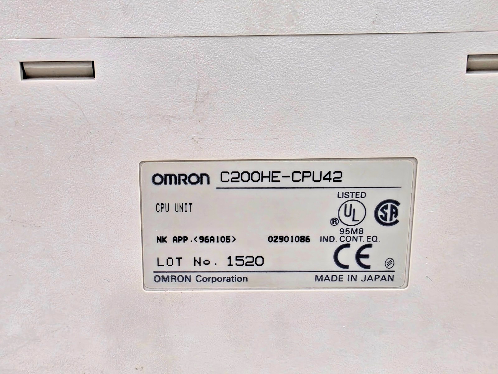 OMRON C200HE-CPU42 CPU UNIT