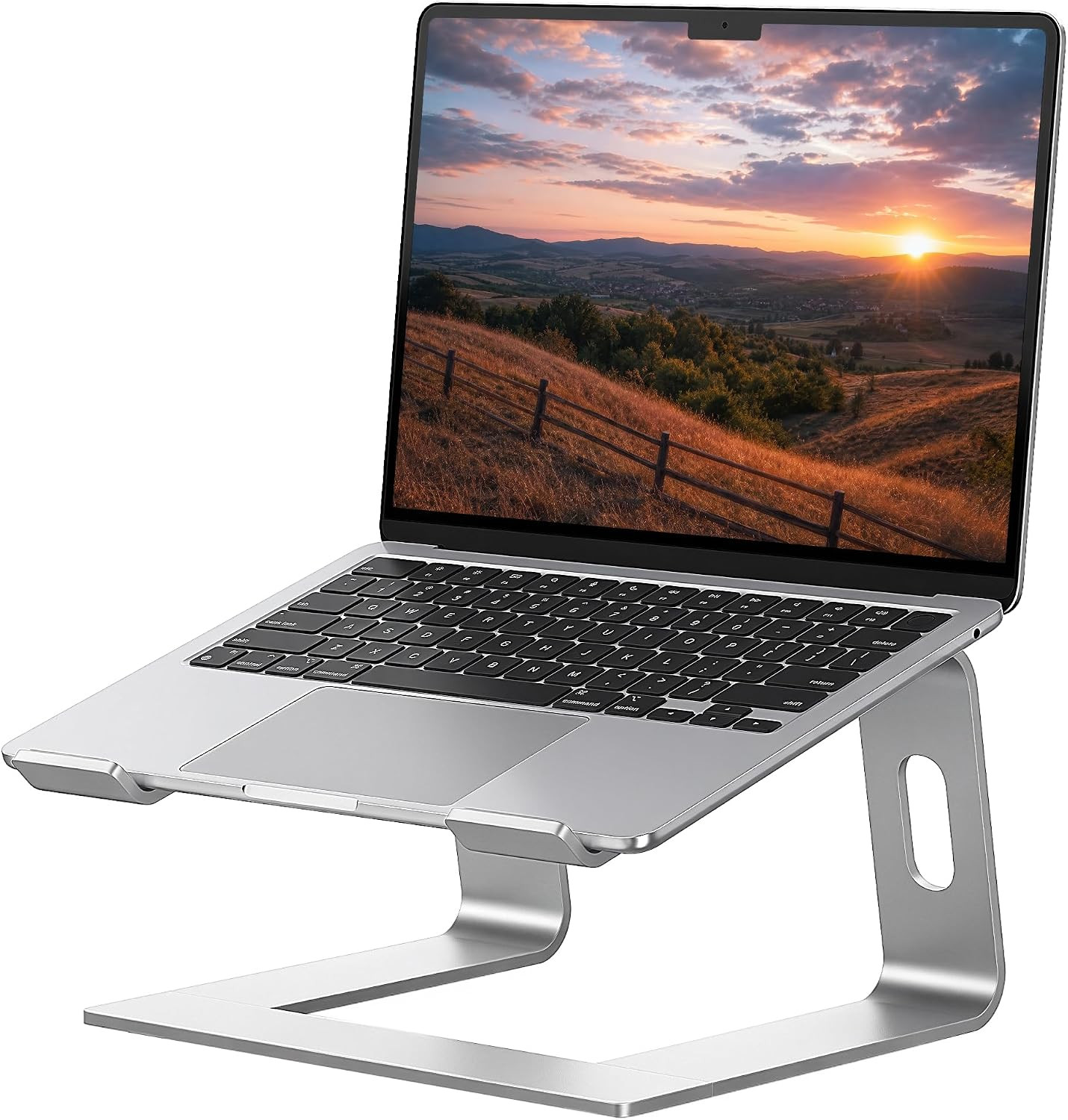 Laptop Stand, Aluminum Computer Riser, Ergonomic Laptops Elevator for Desk, Meta