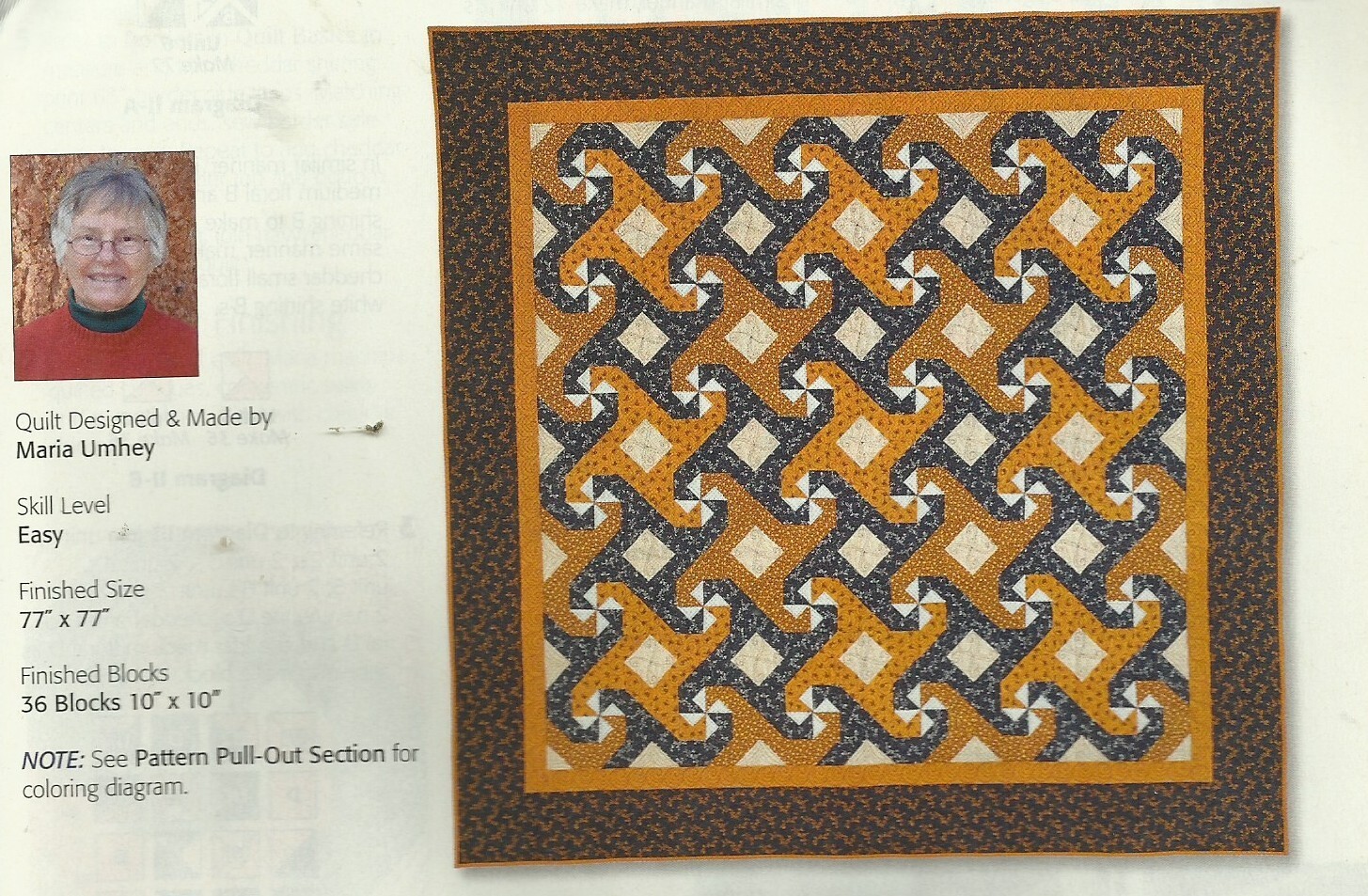 A0248 GOLD FEVER QUILT PATTERN/INSTRUCTIONS