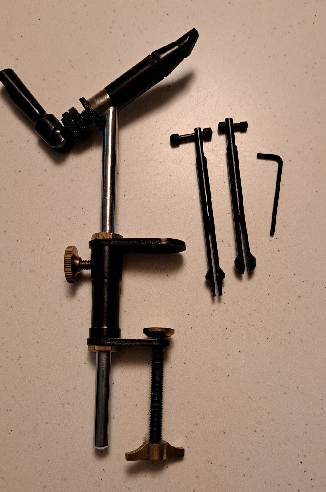 Clamp on Fly Fishing Tying Vise Stainless Steel & Brass