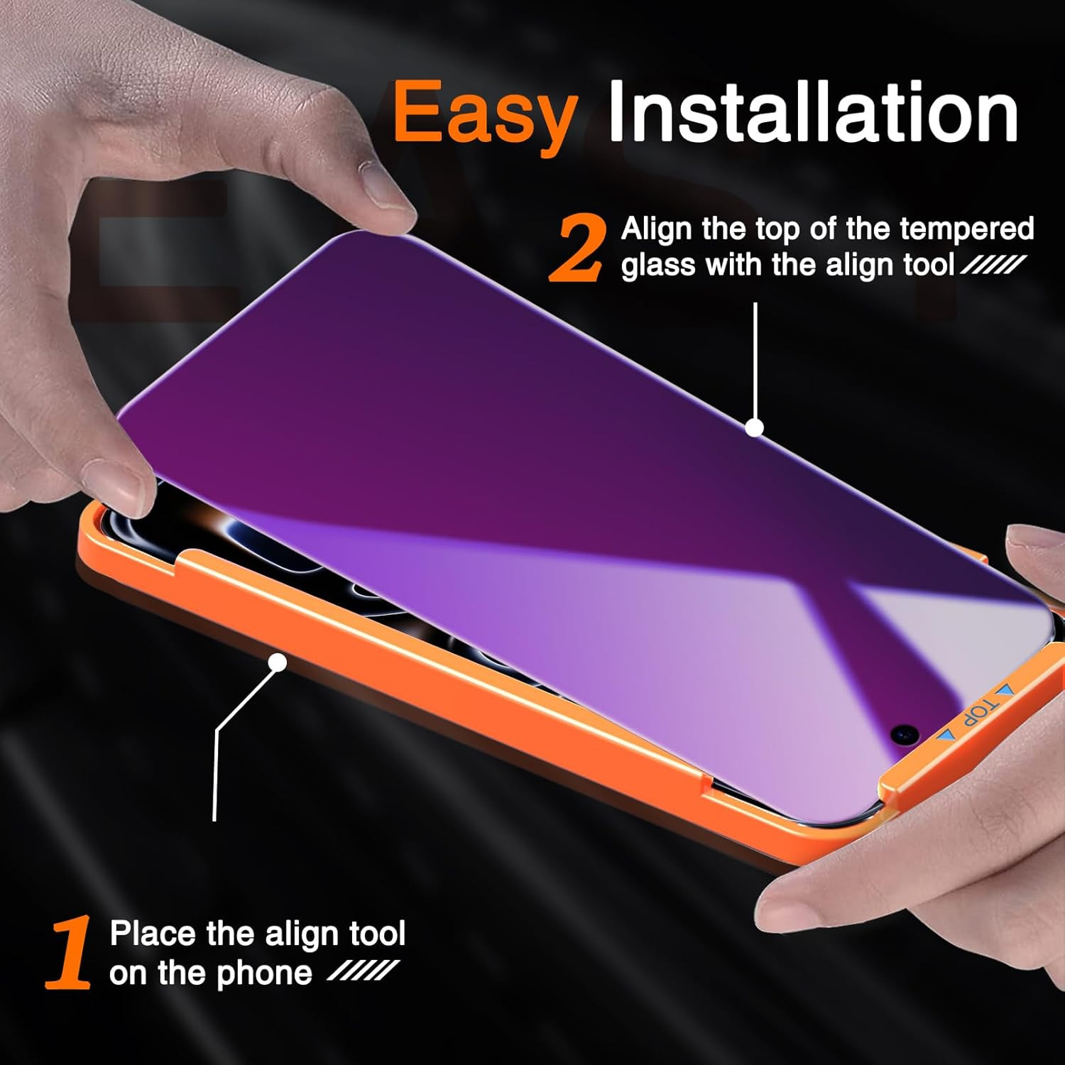 3 Pack Gradient Colorful Privacy Screen Protector for Iphone 17 Pro Max [Anti...