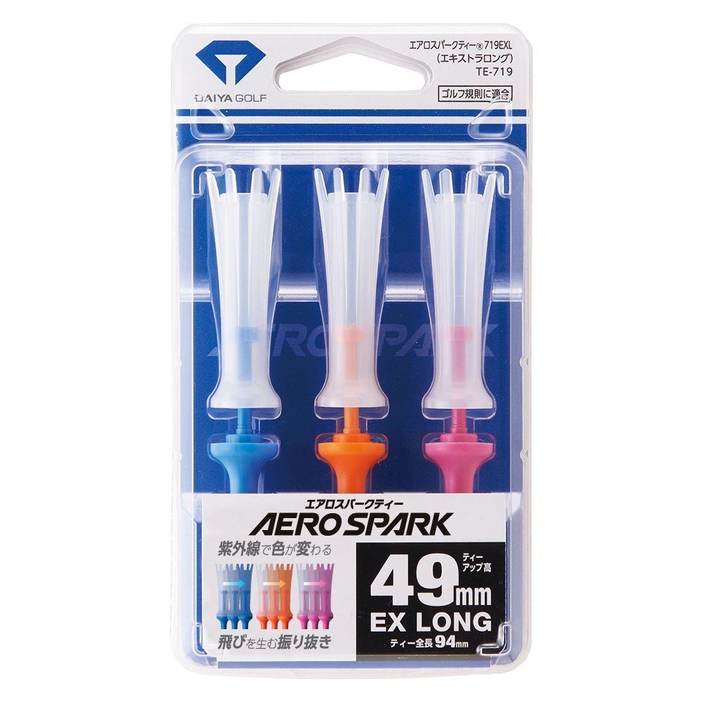 DAIYA GOLF golf tee aero spark tee 3 pieces