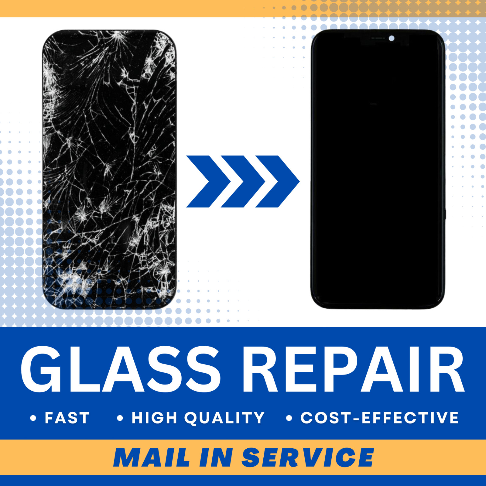 iPhone 14 Pro / 14 Pro Max Front Glass Repair Service Fast