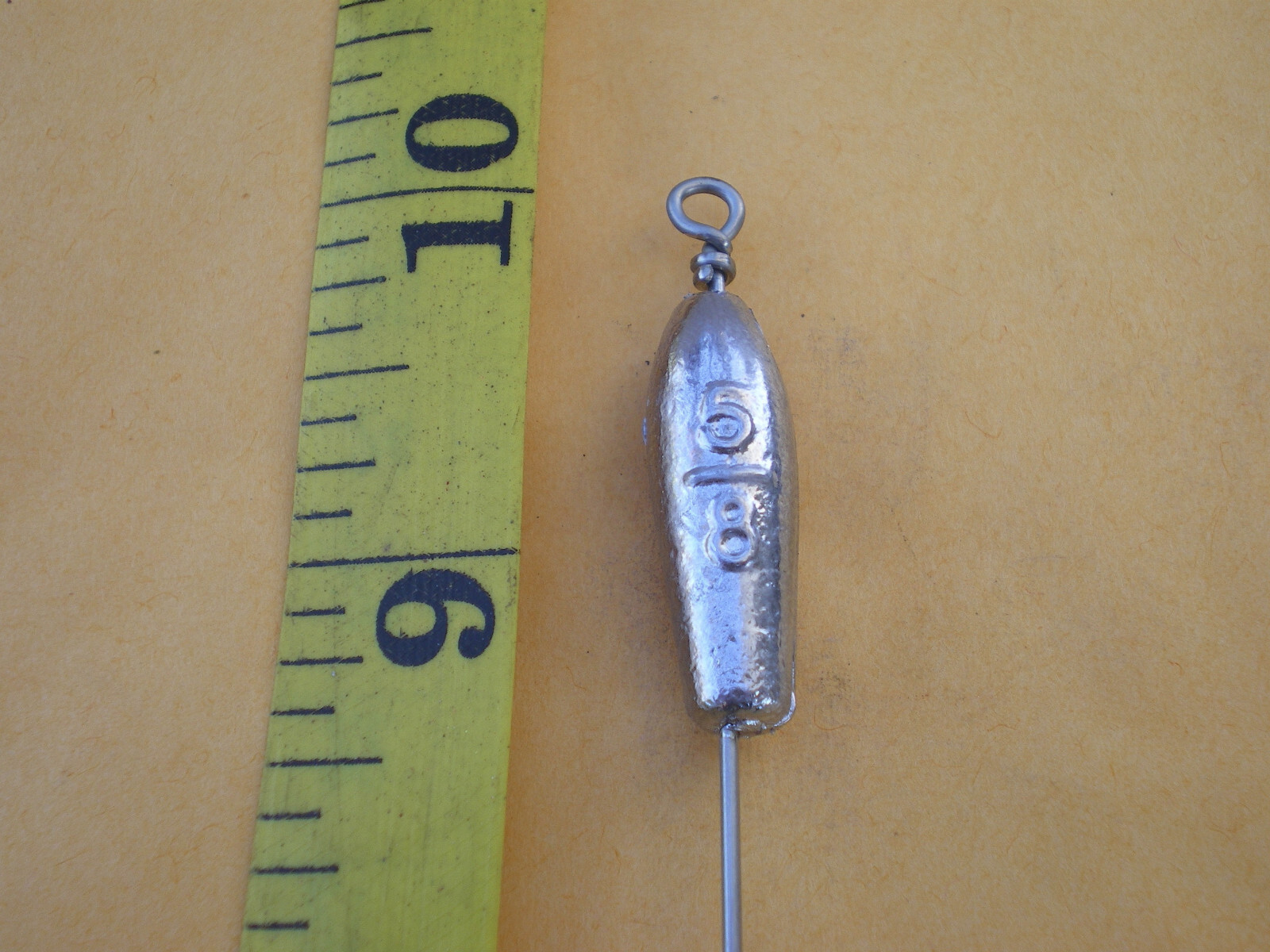 7 PCS. NO SNAG BOTTOM BOUNCER/TROLLING SINKER 5/8 OZ. S. STEEL WIRE .045 X 10"