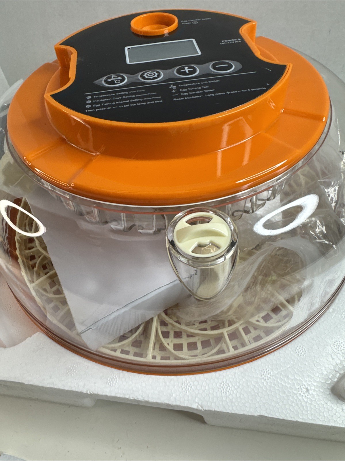 18 Egg Incubator Automatic Turning Humidity Control Chicken Duck Quail Open Box