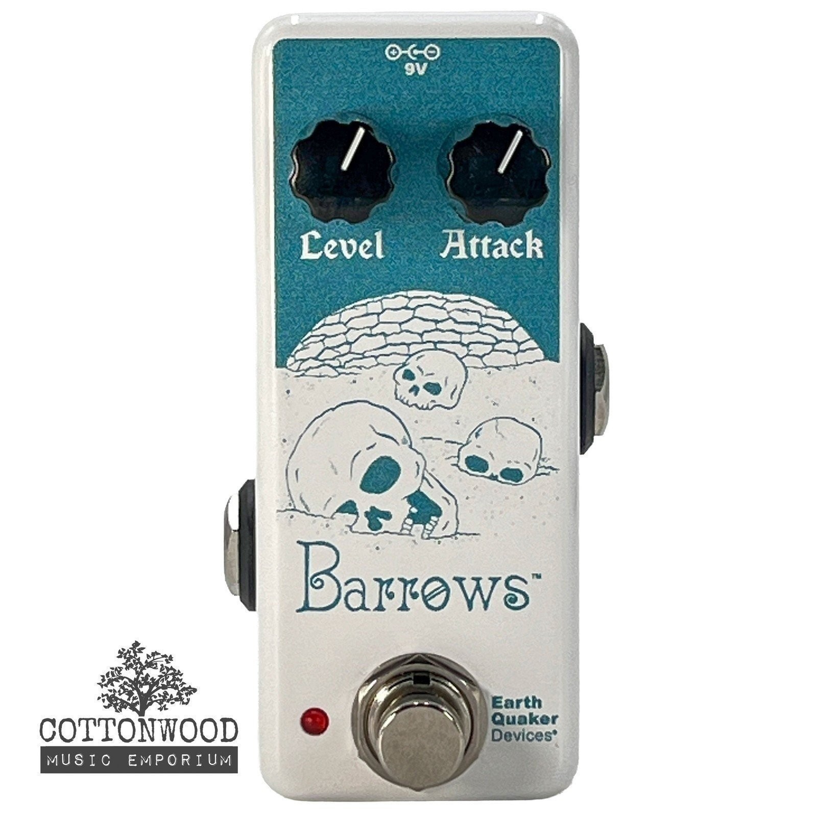 EarthQuaker Devices Barrows - Pearl White & Turquoise - Cottonwood Music...