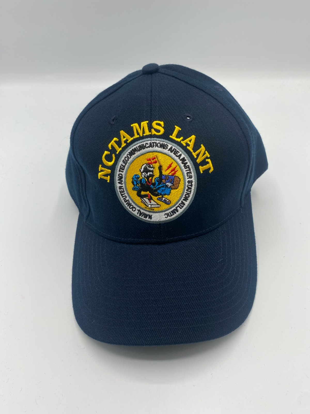 The Corps NCTAMS Lant Station Atlantic Logo Blue Baseball Cap Hat One Size