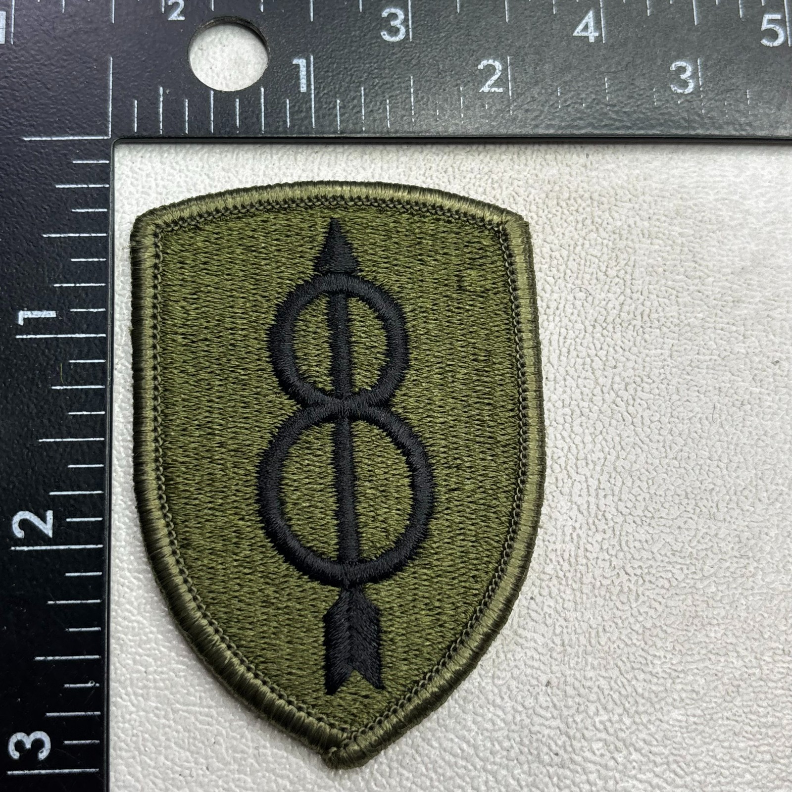 Subdued United States Army 8TH INFANTRY DIVISION Patch Military 501W