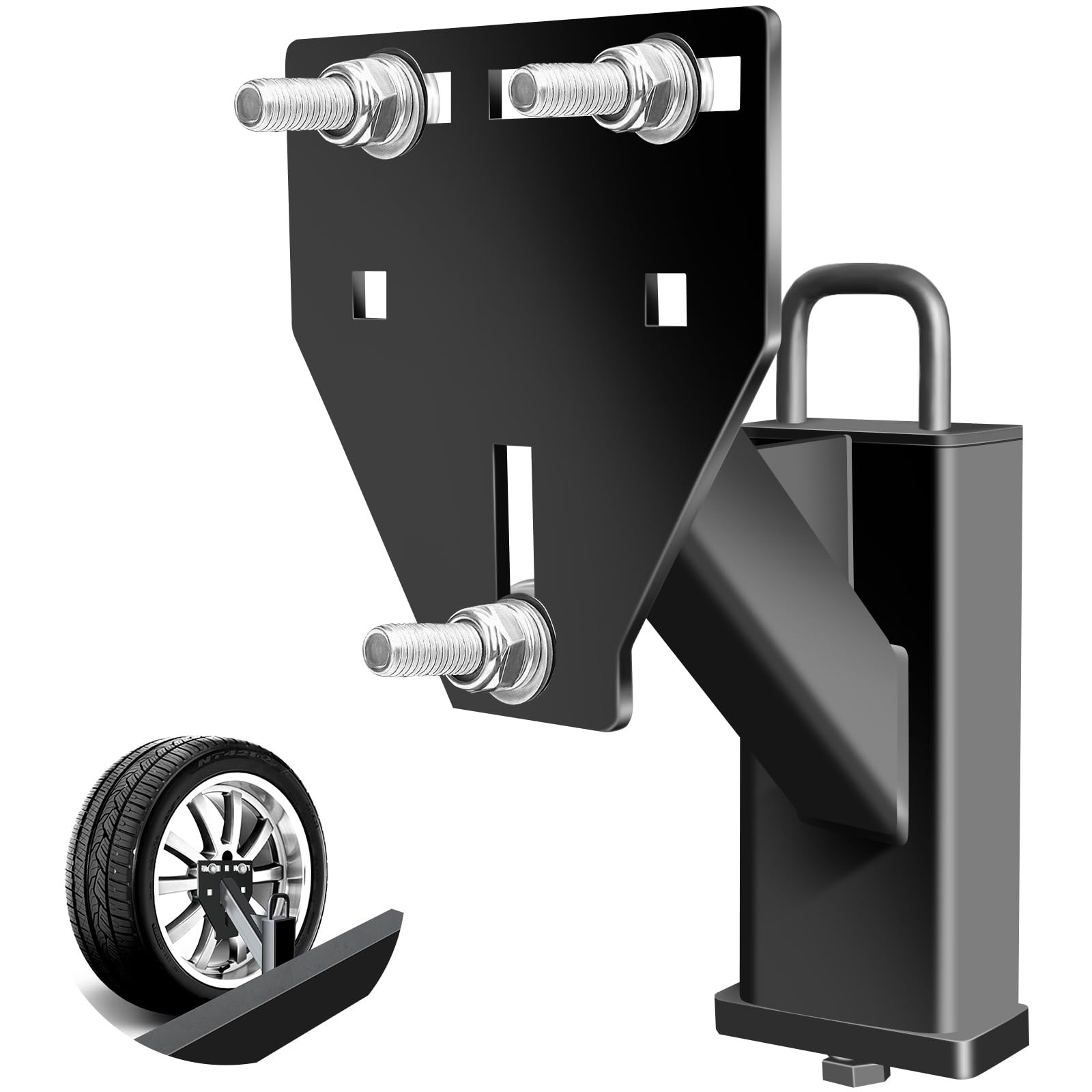 Spare Tire Mount for Trailers  Fits 48 Lug Wheels, 150 Lbs Capacity