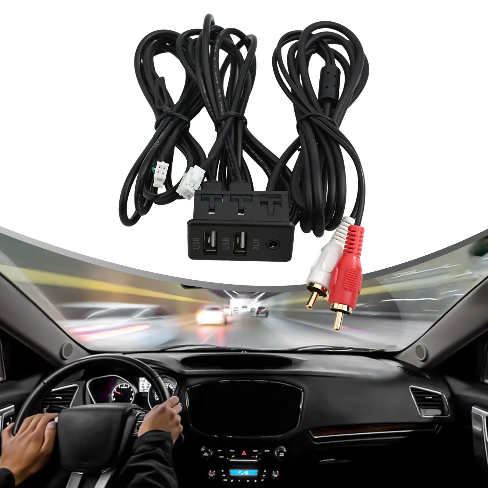 Automotive grade Car for DASH Mount USB+TYPEC Panel Interface Extension Kit