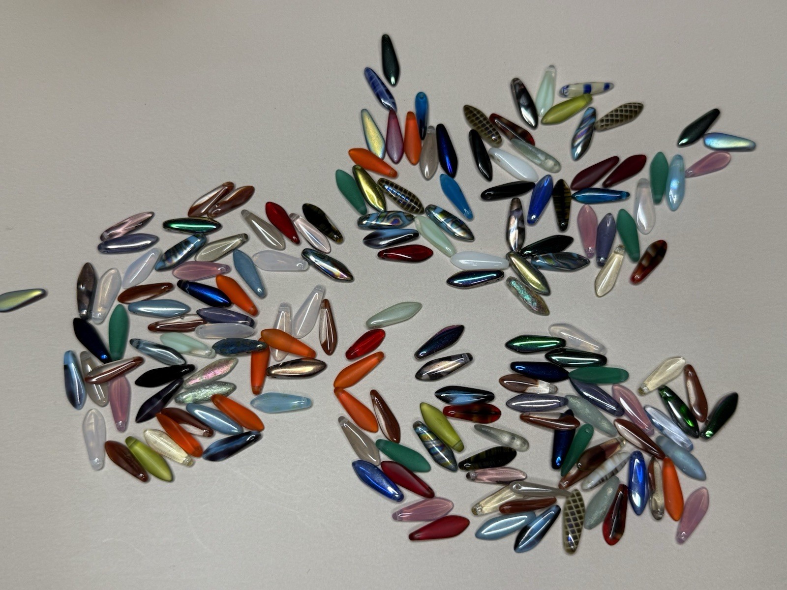 Czech Dagger Bead Destash - 5 X 16mm Mix Bag