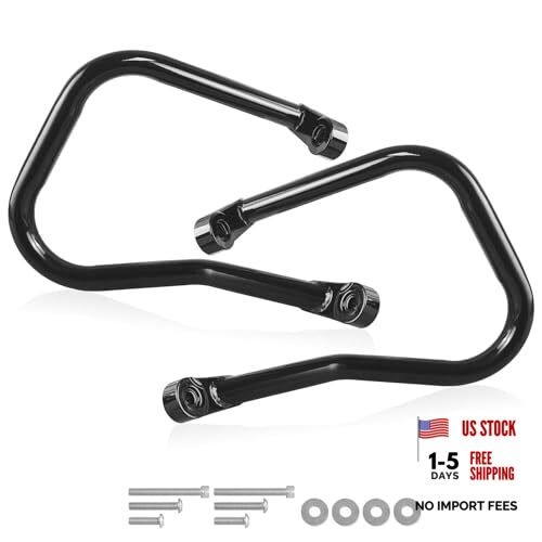 Rear Saddle Bag Engine Guard Crash Bar Compatible with Harley 2018-2026