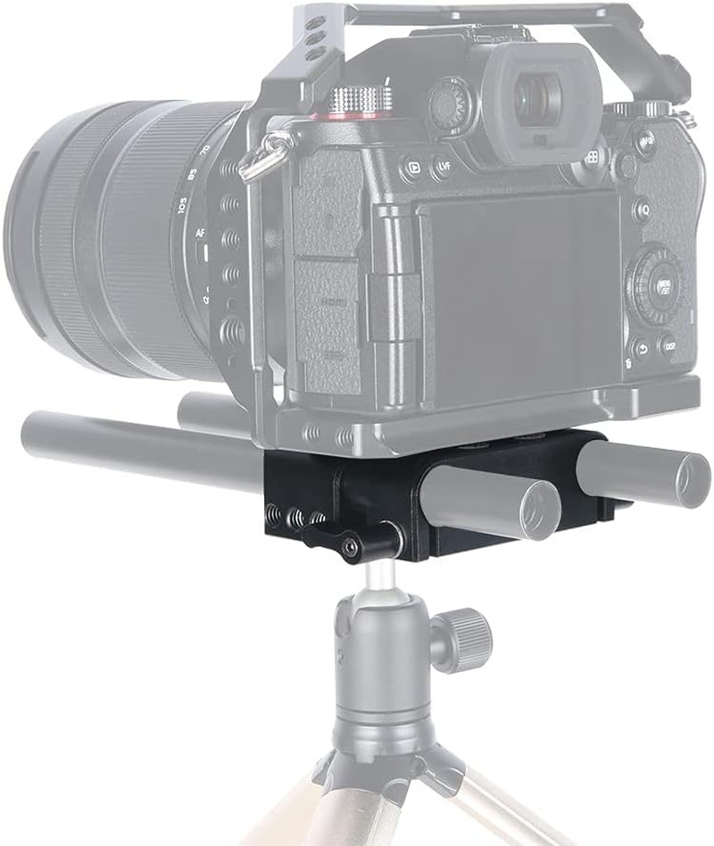 15mm Rod Baseplate Multi-Purpose Tripod Base Plate Applicable for DSLR Camera Ci