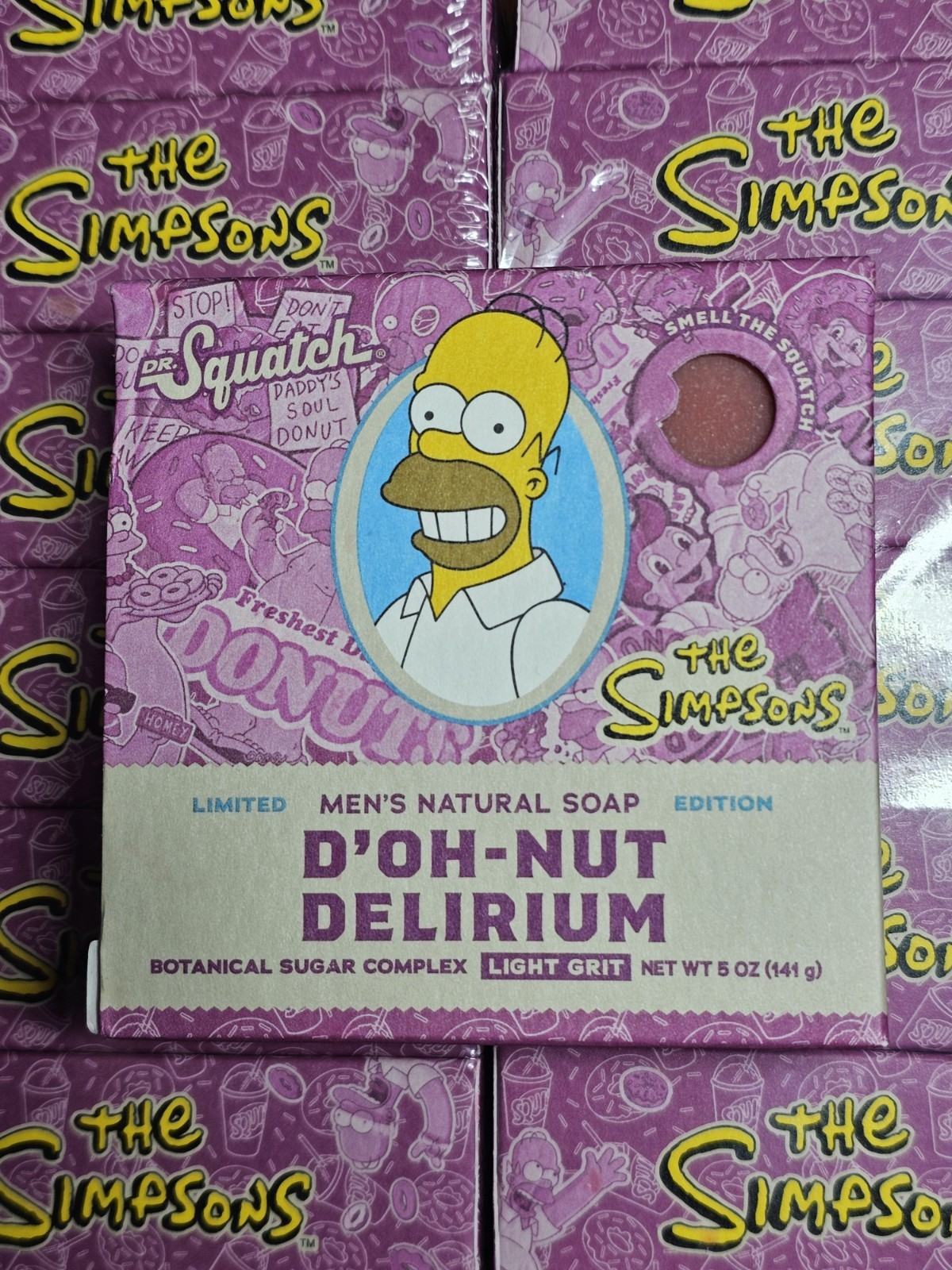 Dr. Squatch D'Oh-Nut Delirium Simpsons Limited Edition Bricc Soap Light Grit 5oz