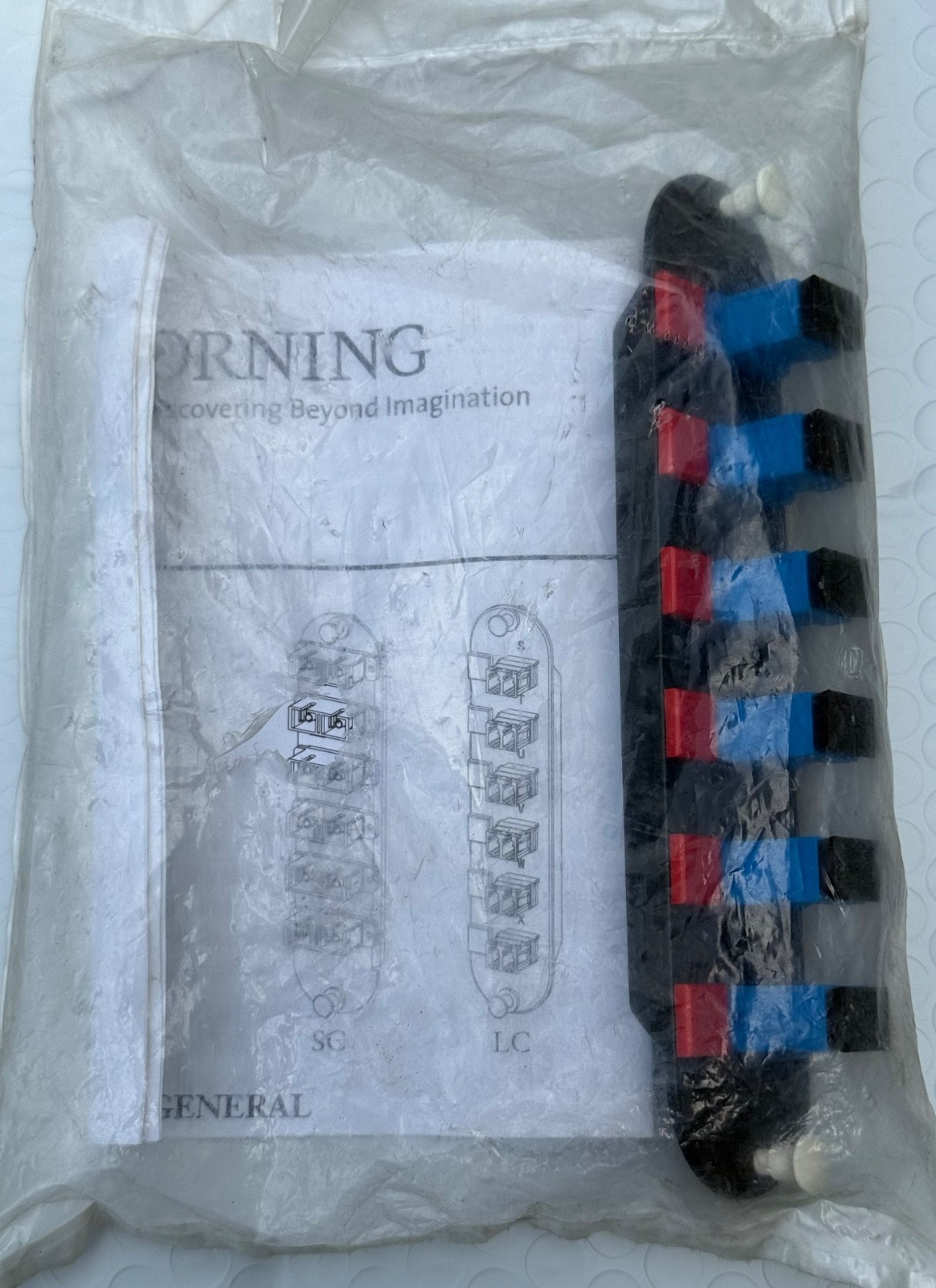 NOS-Corning CCH-CP06-3C Simplex 6 Fiber SC Adapter CCH Panel Single-mode (OS2)