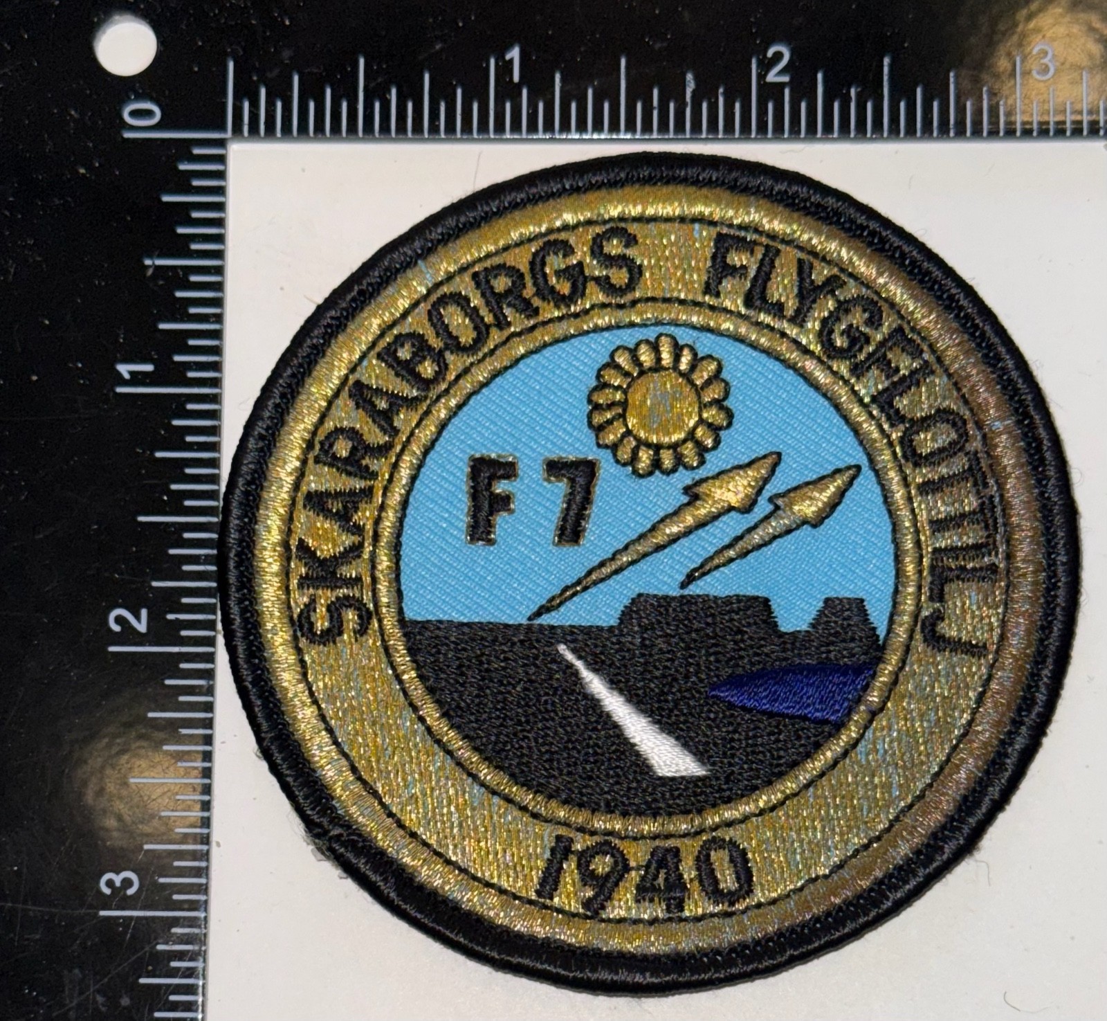 Swedish Air Force Skaraborgs flygflottilj F7 Patch