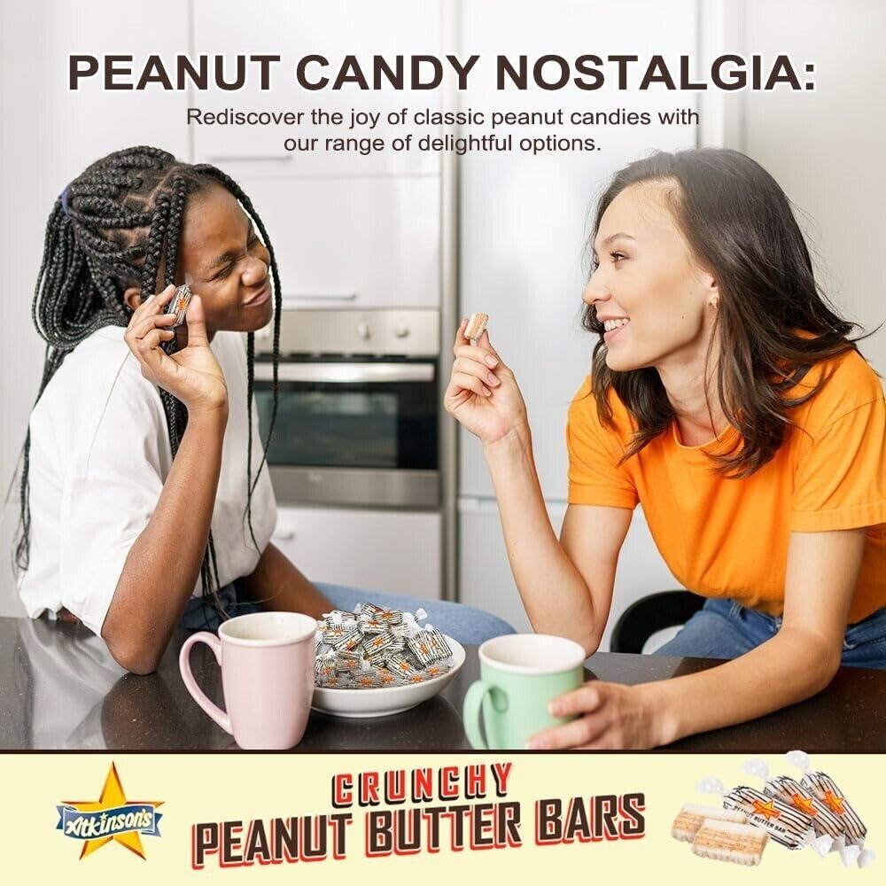 ATKINSON'S Peanut Butter Bars Old Fashioned Bulk Delicious Candy (4 Pounds) Sale