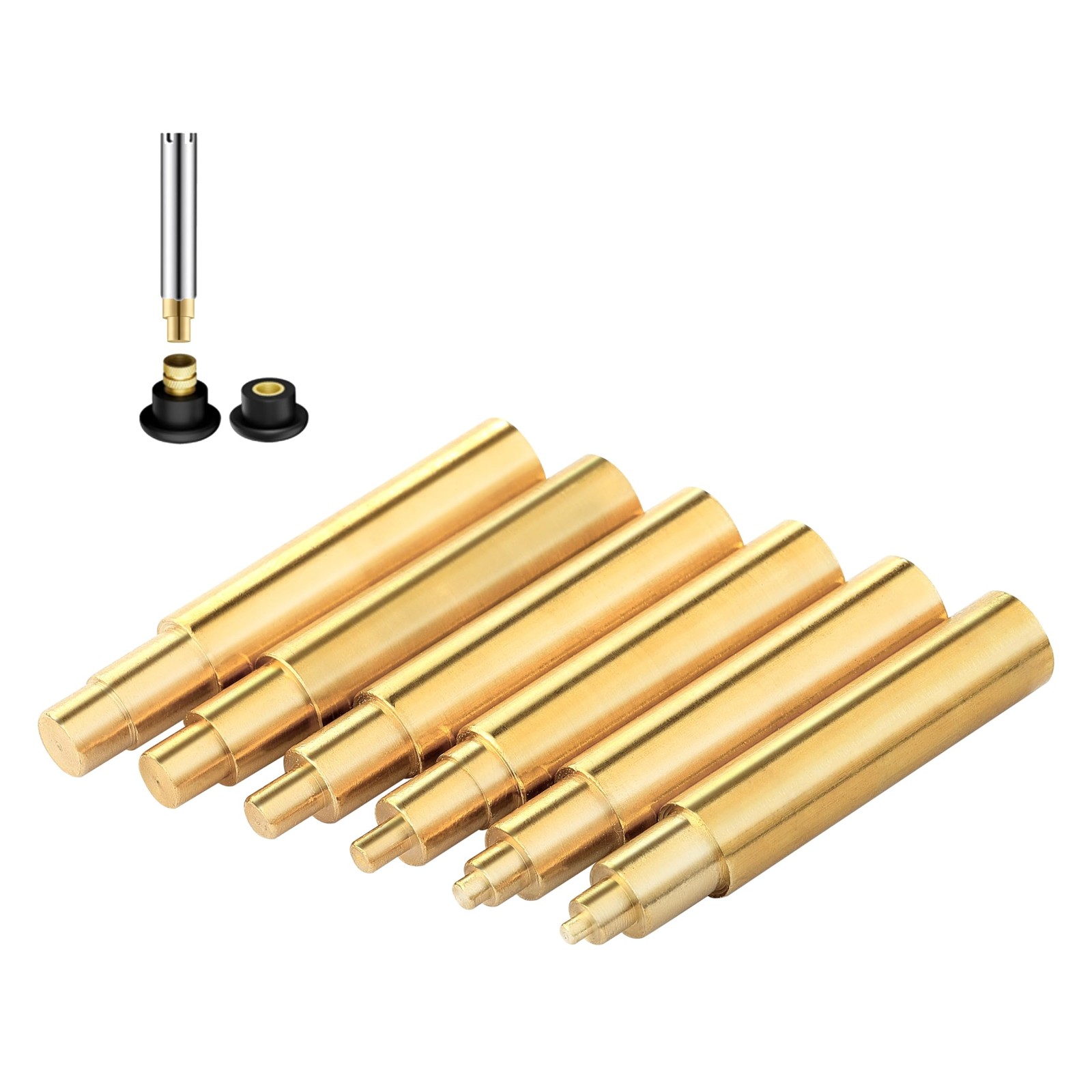 6 Pack Heat Set Insert Tool, Soldering Iron Tips for Thread Inserts M2 / M2.5 /