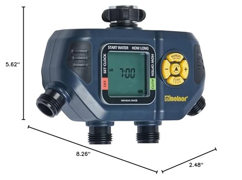 Melnor 65140Amz 4 Zone Digital Timer Black Yellow