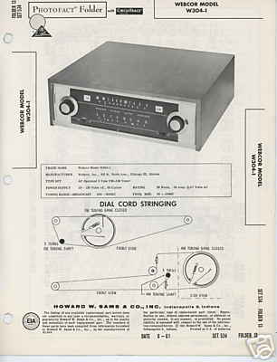 Webcor W304-1 Tuner-Sams Photofact Tech Docs