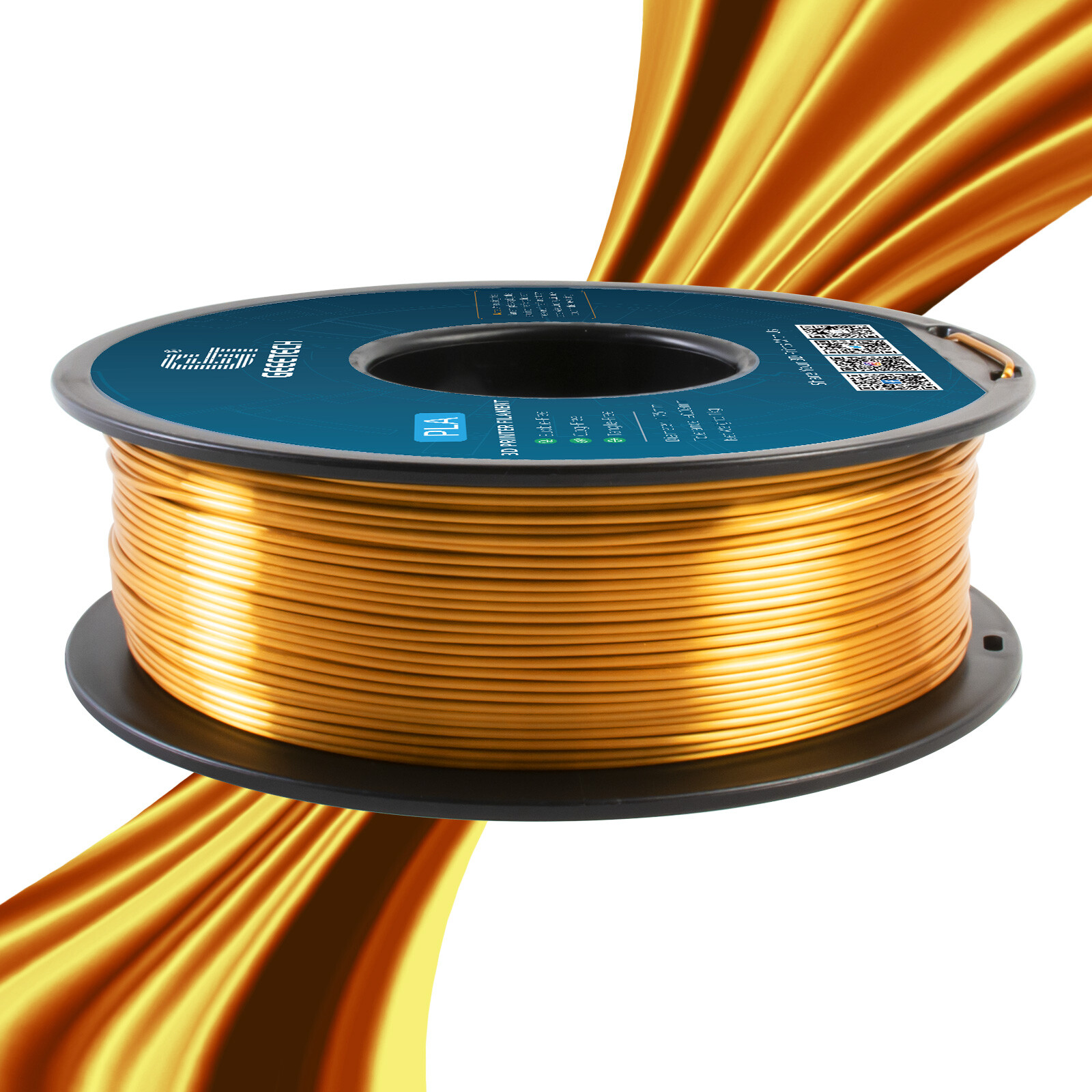 Geeetech 3D Printer Filament Silk PLA 1.75mm 1KG Multicolor For FDM 3D Printer