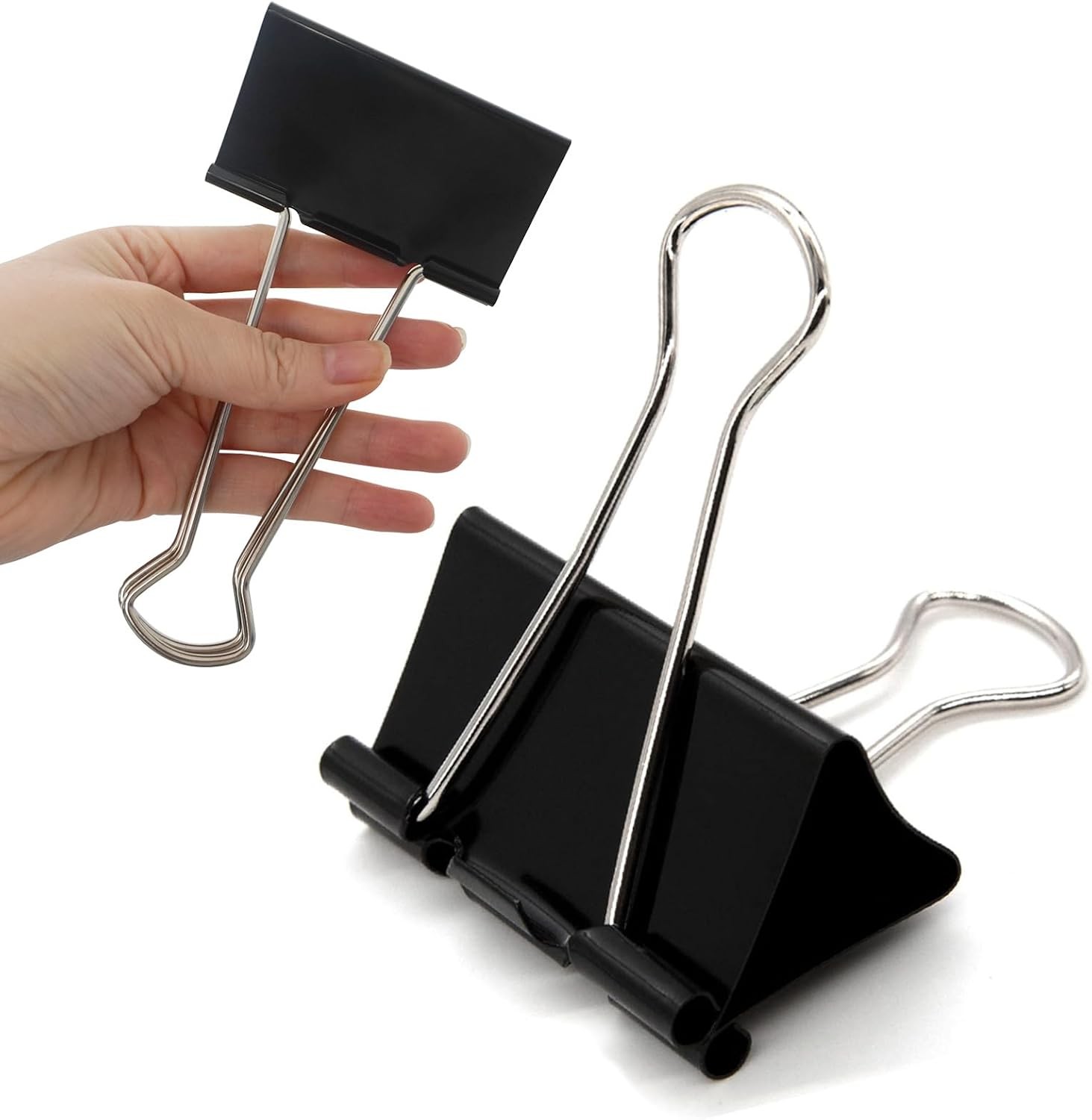 3 Inch Extra Large Jumbo Binder Clips (12 Pack), Heavy Duty Paper Clamps for