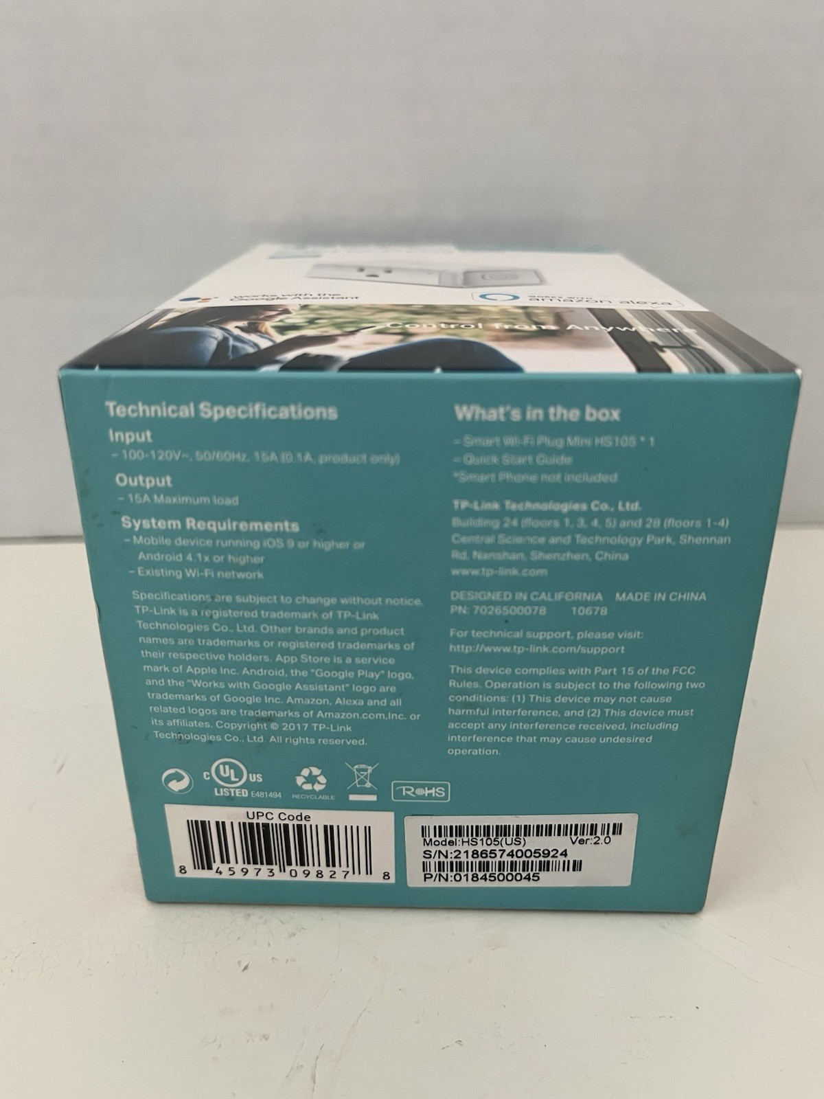 KASA SMART WiFi PLUG MINI TP-LINK HS105 alexa echo google assistant